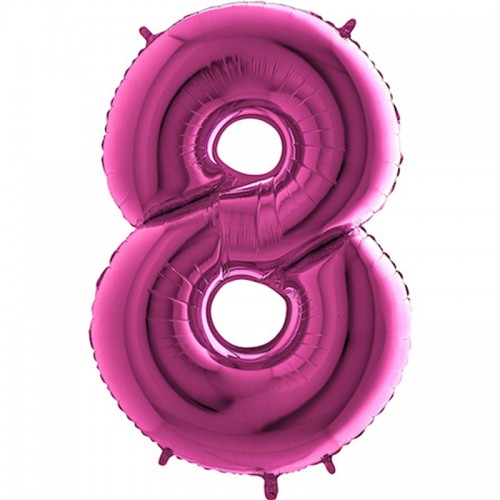 Balão Número 8 Rosa 